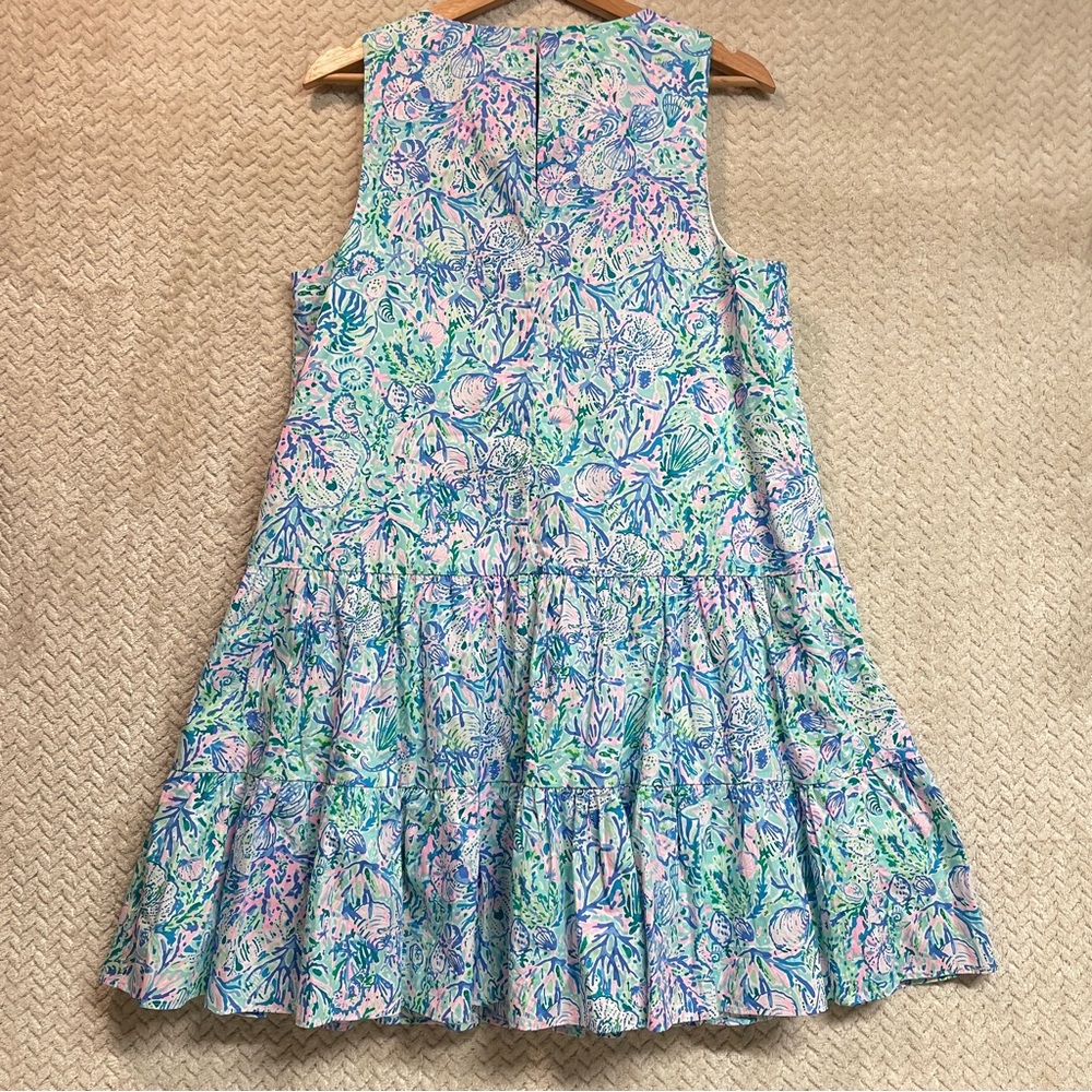 Lilly Pulitzer Trina Dress Surf Blue Soleil It On Me Preppy Dress‎ Womens Medium - Picture 7 of 9